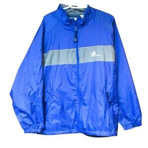 Vintage Bugle Boy Men's Windbreaker Size Large Nylon Zip Jacket 90s Streetwear